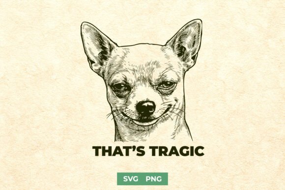 Funny Sarcastic Chihuahua Dog SVG PNG for Crafts and Graphics
