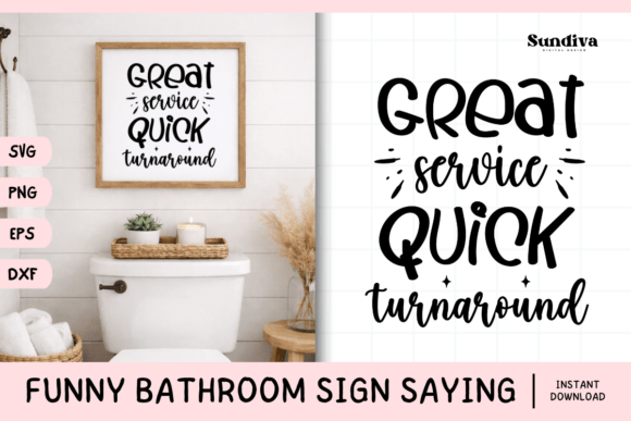 Humor in Stitch: Evaluating Funny Bathroom Sign Saying SVG 28