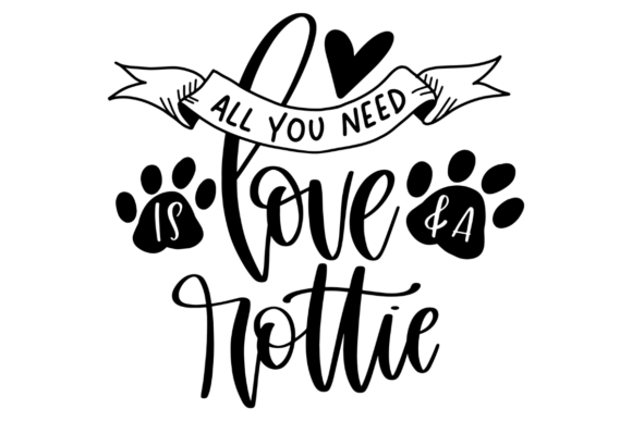 Rottie Dog Lover Graphics for Crafts