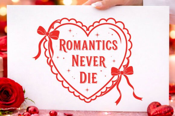 Valentine Romantics Never Die Graphics for Crafts