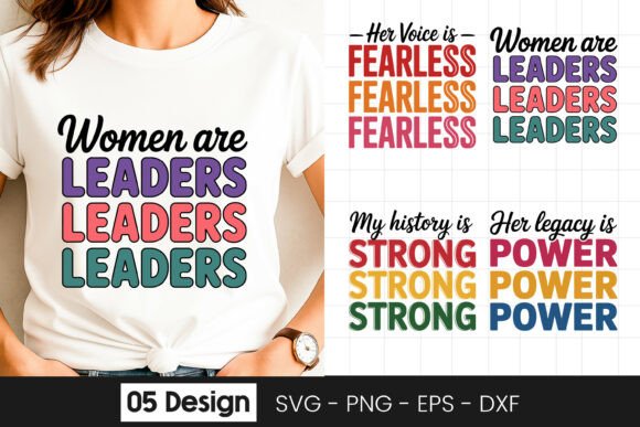 Women Leaders Motivation Quotes Graphics for Crafts