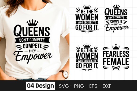 Women Leadership Motivation Quotes Graphics for Crafts and Branding